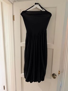 NWT Anthropologie Black Midi Dress